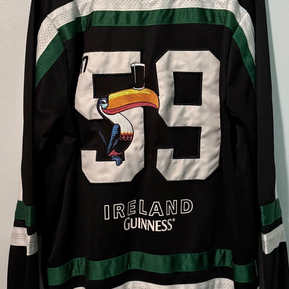 Guinness Black and Green Toucan Jersey